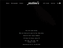 Tablet Screenshot of justines1937.com